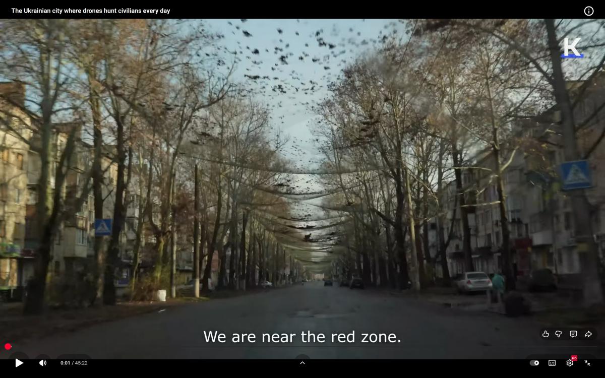 Screeenshot of The Kyiv Independent’s report on youtube 