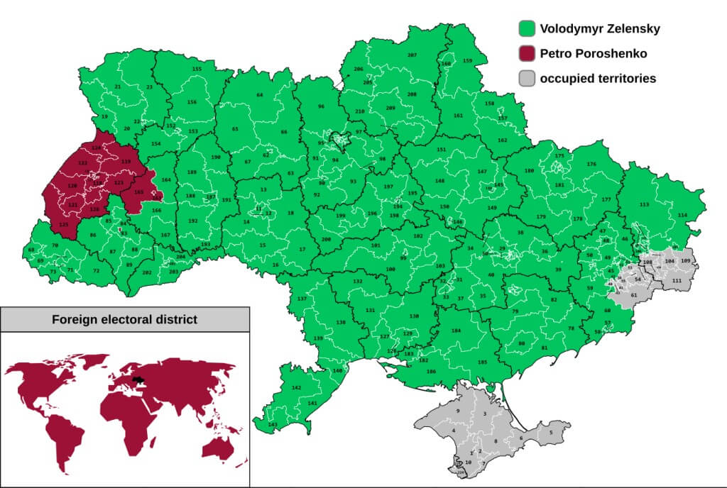 Map of Election 2019 for President